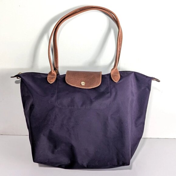 Longchamp Le Pliage Original Medium Tote/Shoulder Bag Purple - Picture 1 of 14